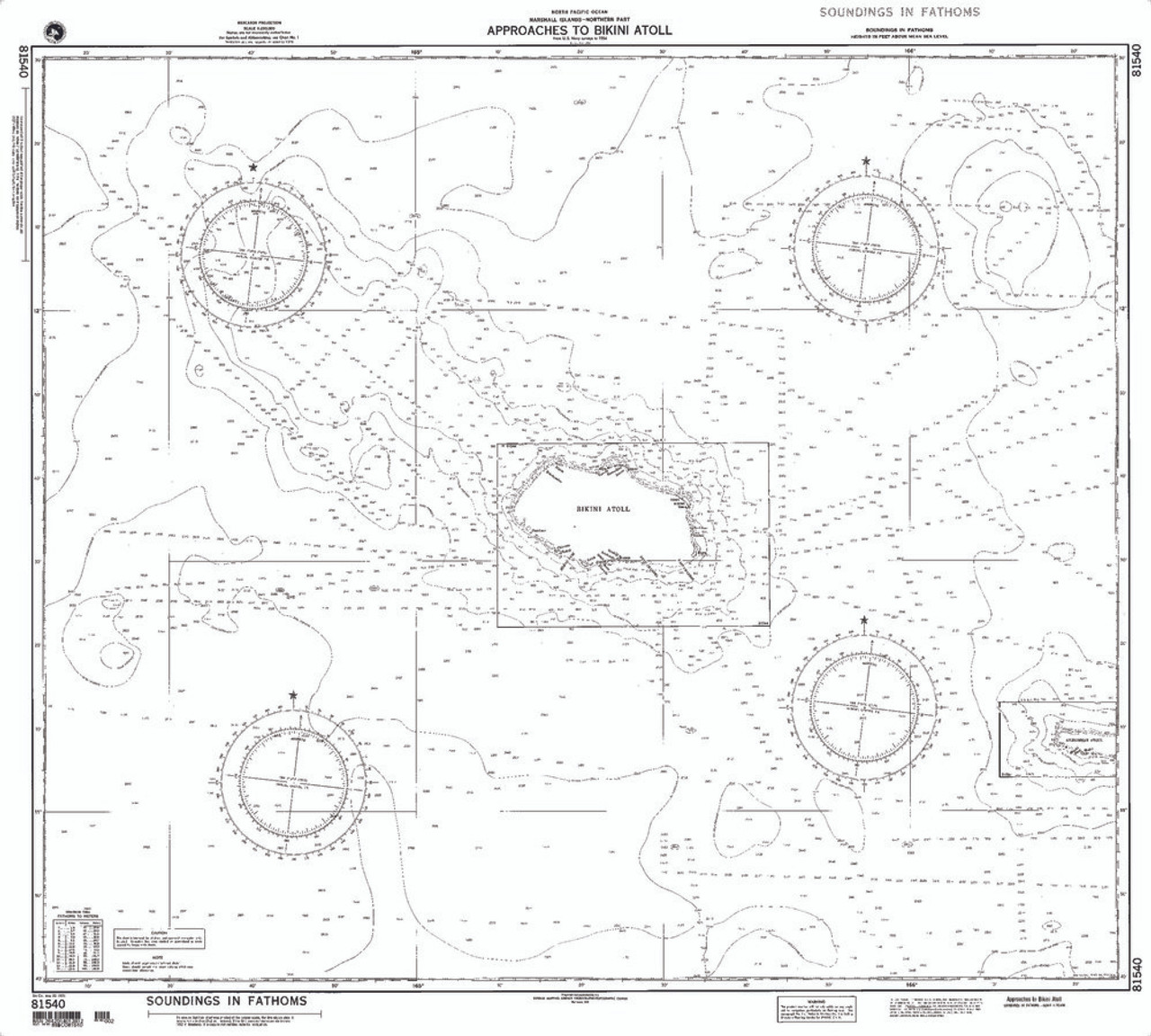 NGA Chart 81540: Apprs to Bikini Atoll [Marshall Islands]