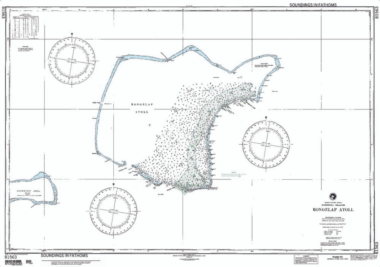 NGA Chart 81563: Rongelap AtollMarshall Islands