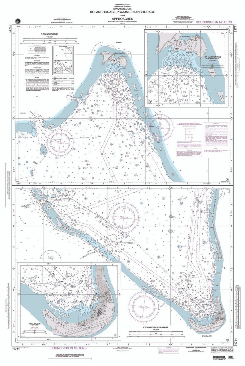 NGA Chart 81711: Roi Anchorage Kwajalein Anchorage and Approaches