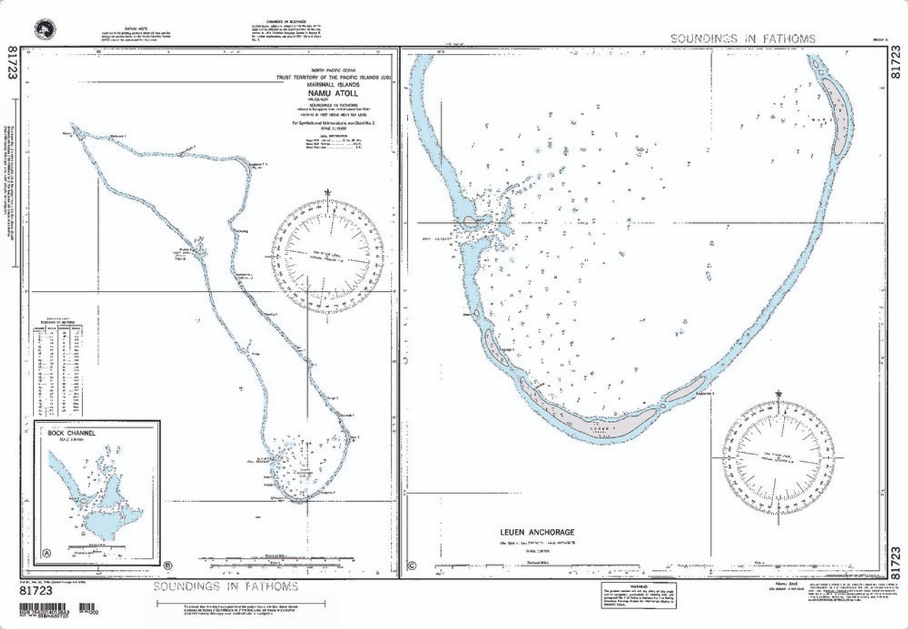 NGA Chart 81723: Bock Channel