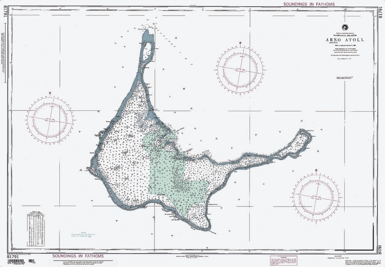NGA Chart 81791: Arno Atoll Marshall Is. NGA Chart 81791: Arno Atoll Marshall Is.
