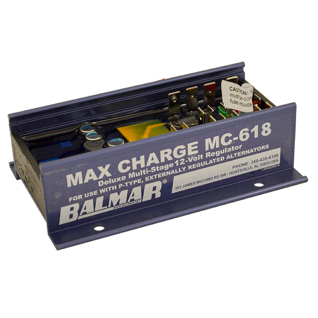 Balmar Max Charge MC618 Multi-Stage Regulator w\/o Harness - 12V [MC-618]