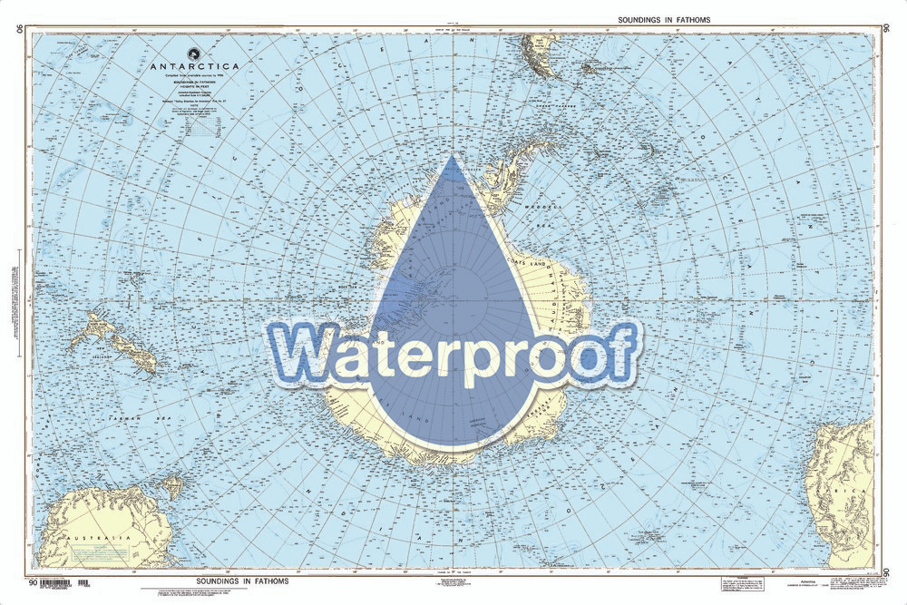 Waterproof NGA Chart 90: Antarctica