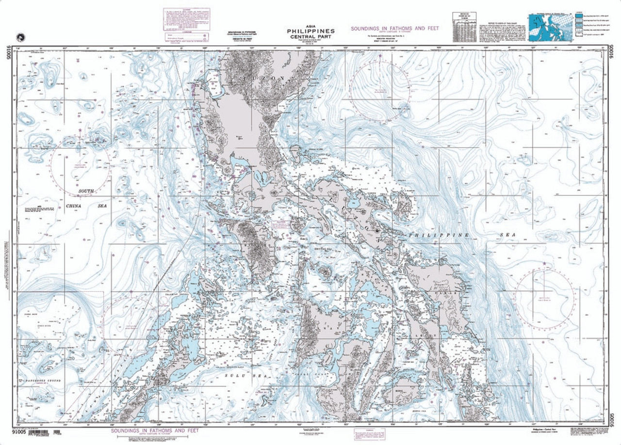 NGA Chart 91005: Philippines Central Part