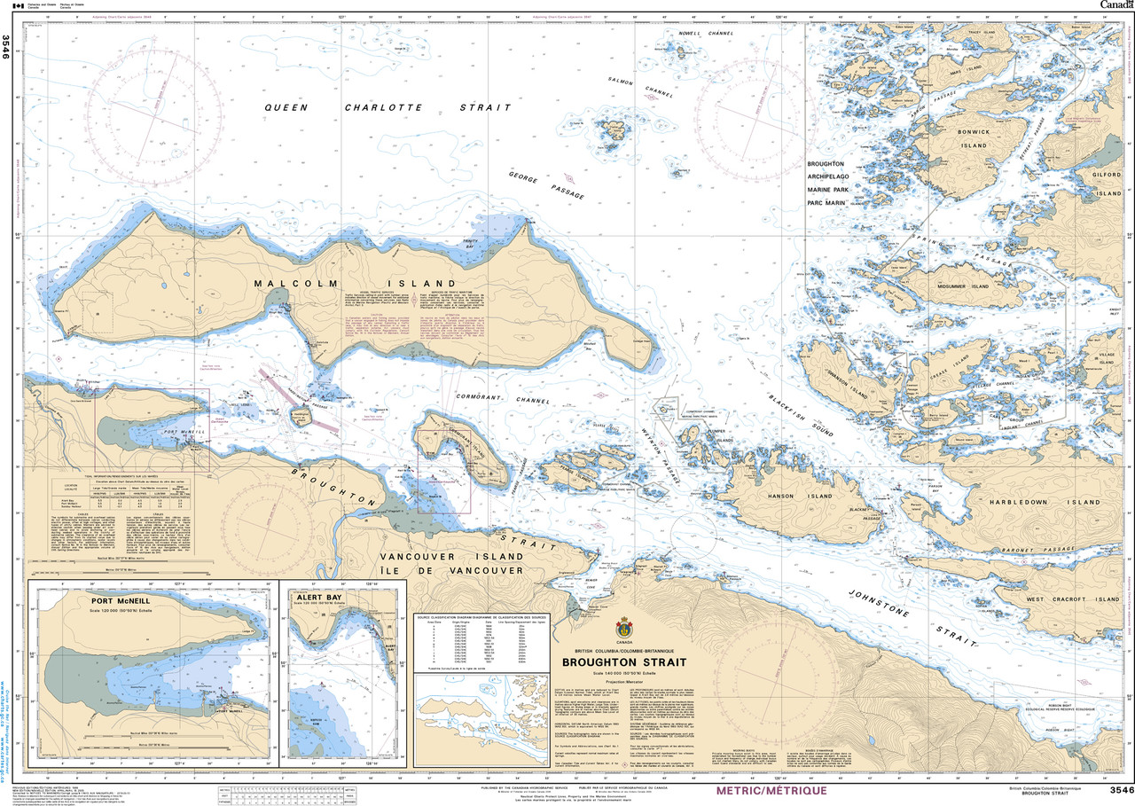 CHS Chart 3546: Broughton Strait