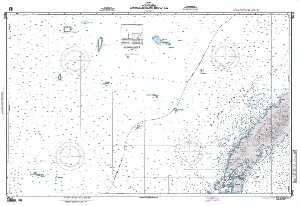 NGA Chart 93046: Mantangule Island to Eran Bay