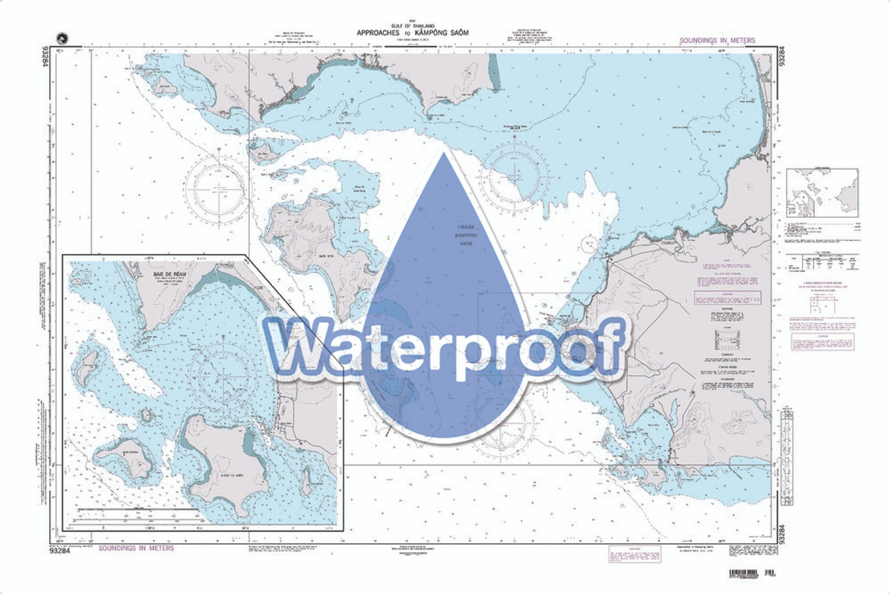 Waterproof NGA Chart 93284: Approaches to Kampong Saom