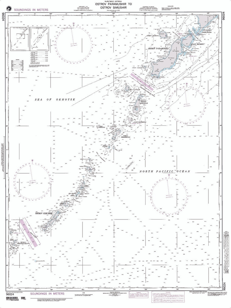 NGA Chart 96024: Ostrov Paramushir to Ostrov Simushir