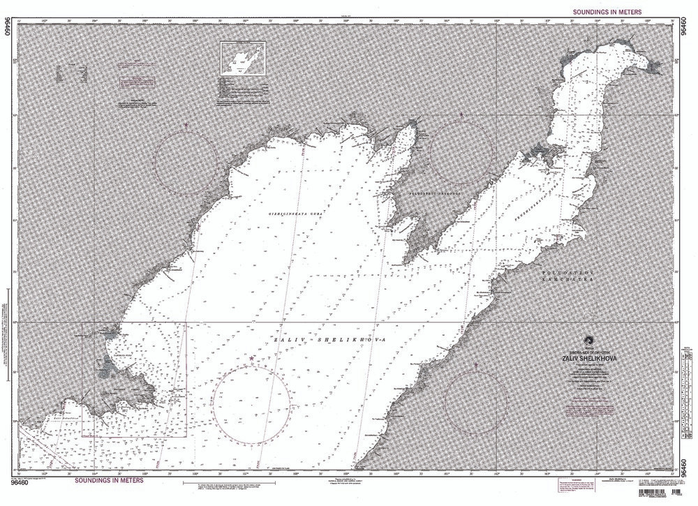 NGA Chart 96460: Zaliv Shelikhova