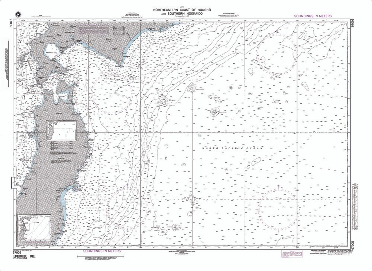NGA Chart 97005: Northern Coast of Honshu and Southern Hokkaido