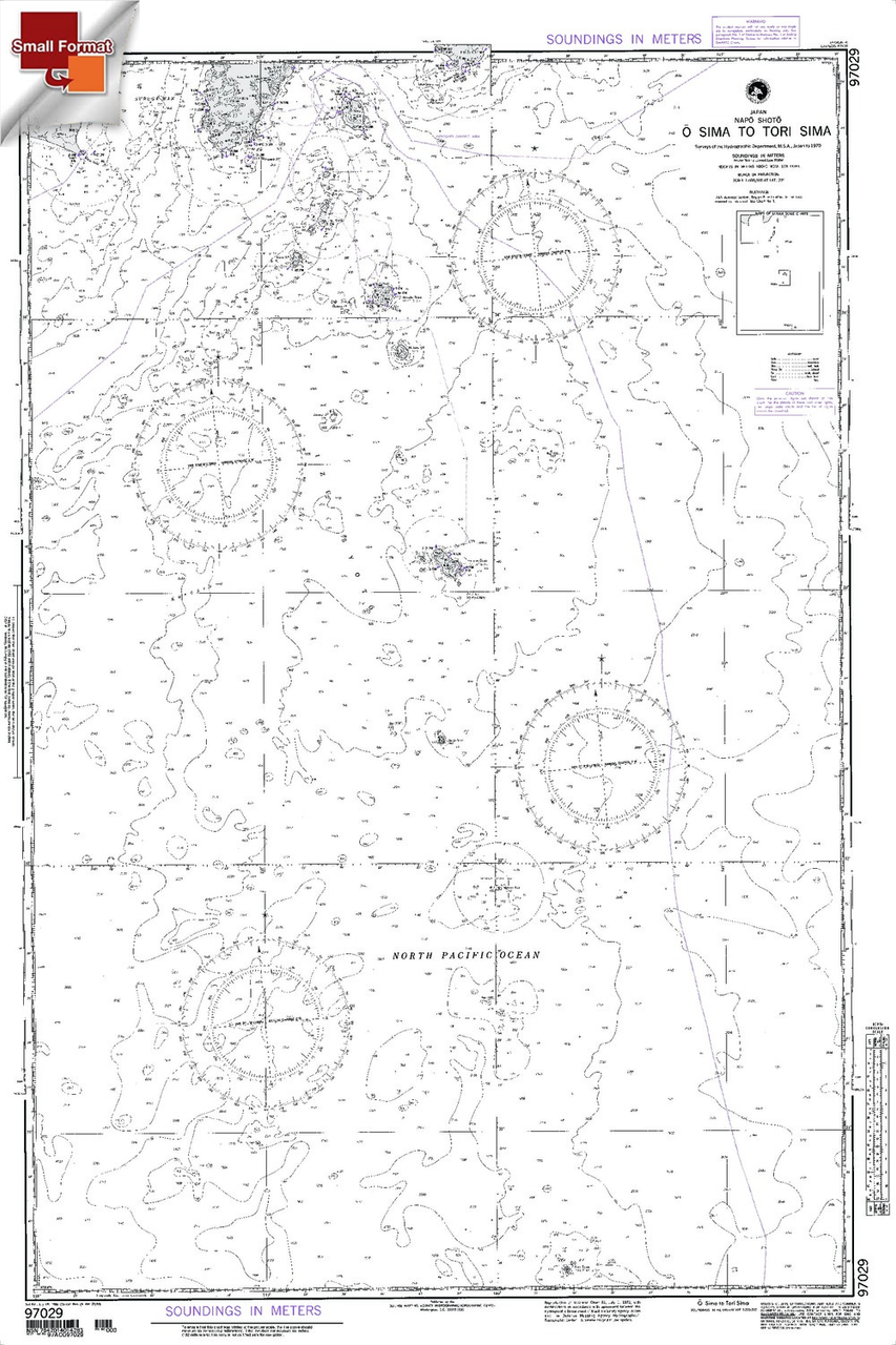 NGA Chart 97029: O Sima To Tori Sima, Approx. Size 21" x 33" (SMALL FORMAT WATERPROOF)