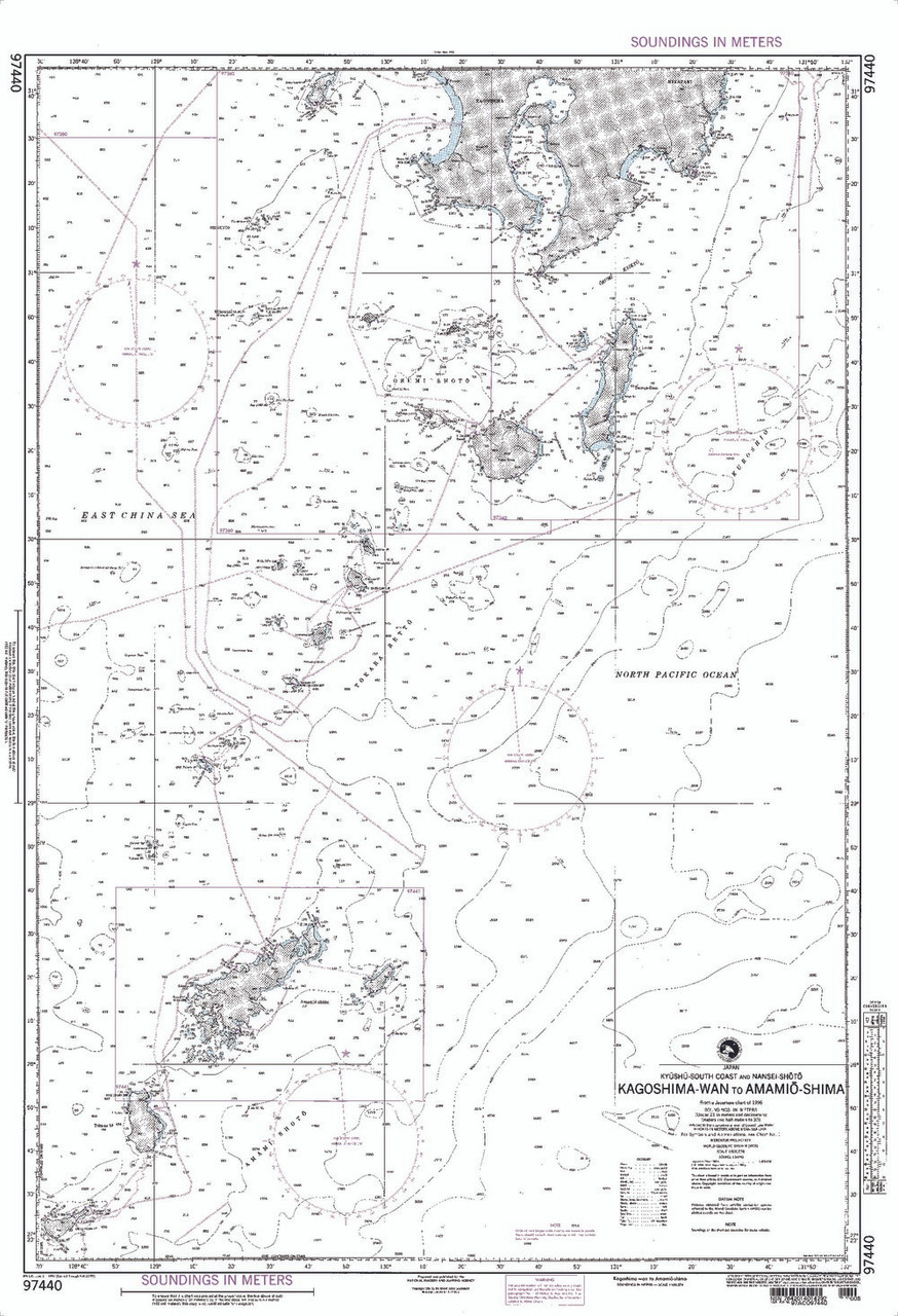 NGA Chart 97440: Kagoshima Wan to Amami Oshima