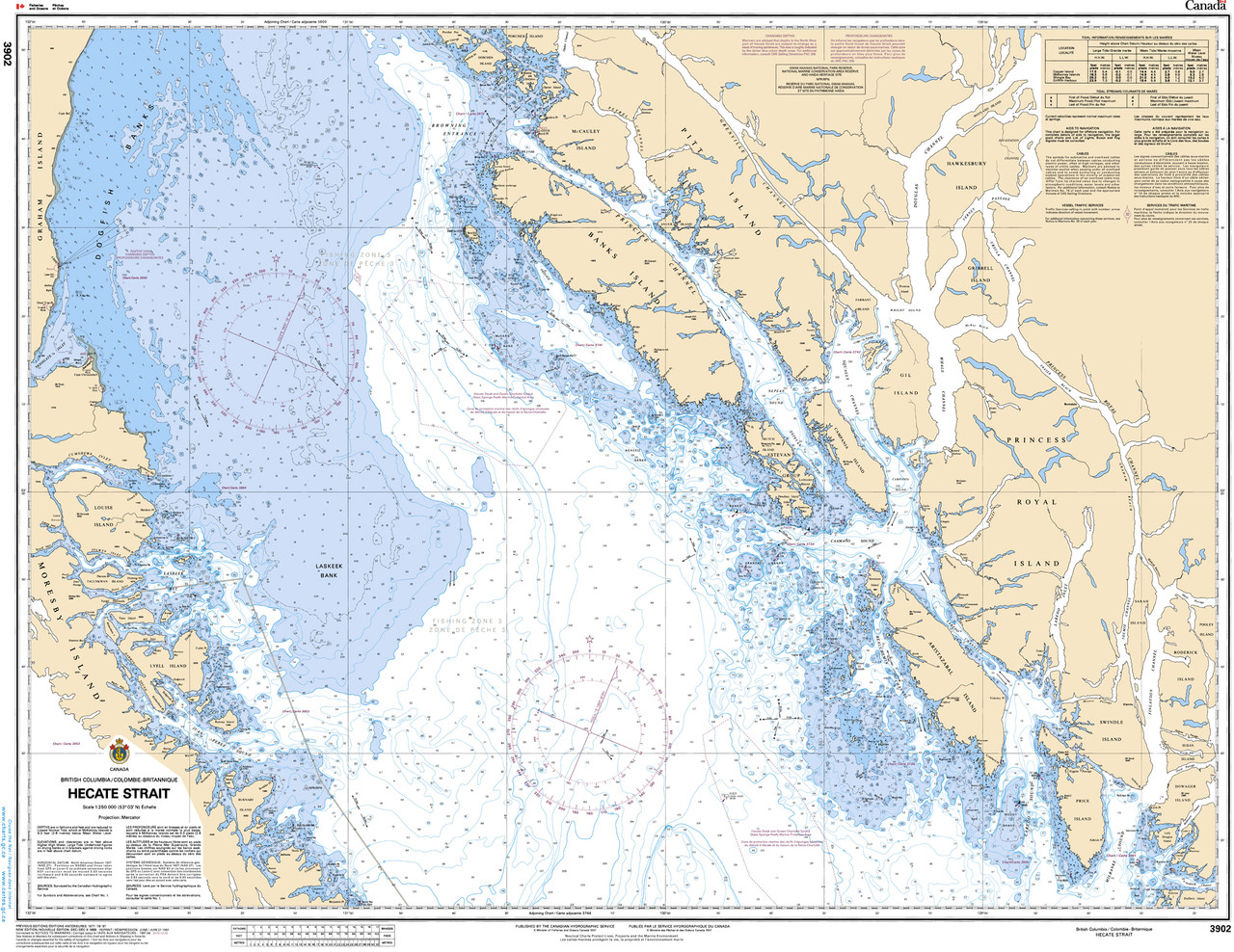 CHS Chart 3902: Hecate Strait