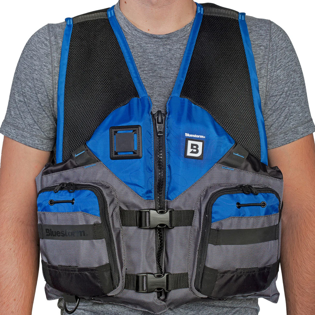 Bluestorm Sportsman Adult Mesh Fishing Life Jacket - Deep Blue - 2XL\/3XL [BS-105-BLU-2\/3X]