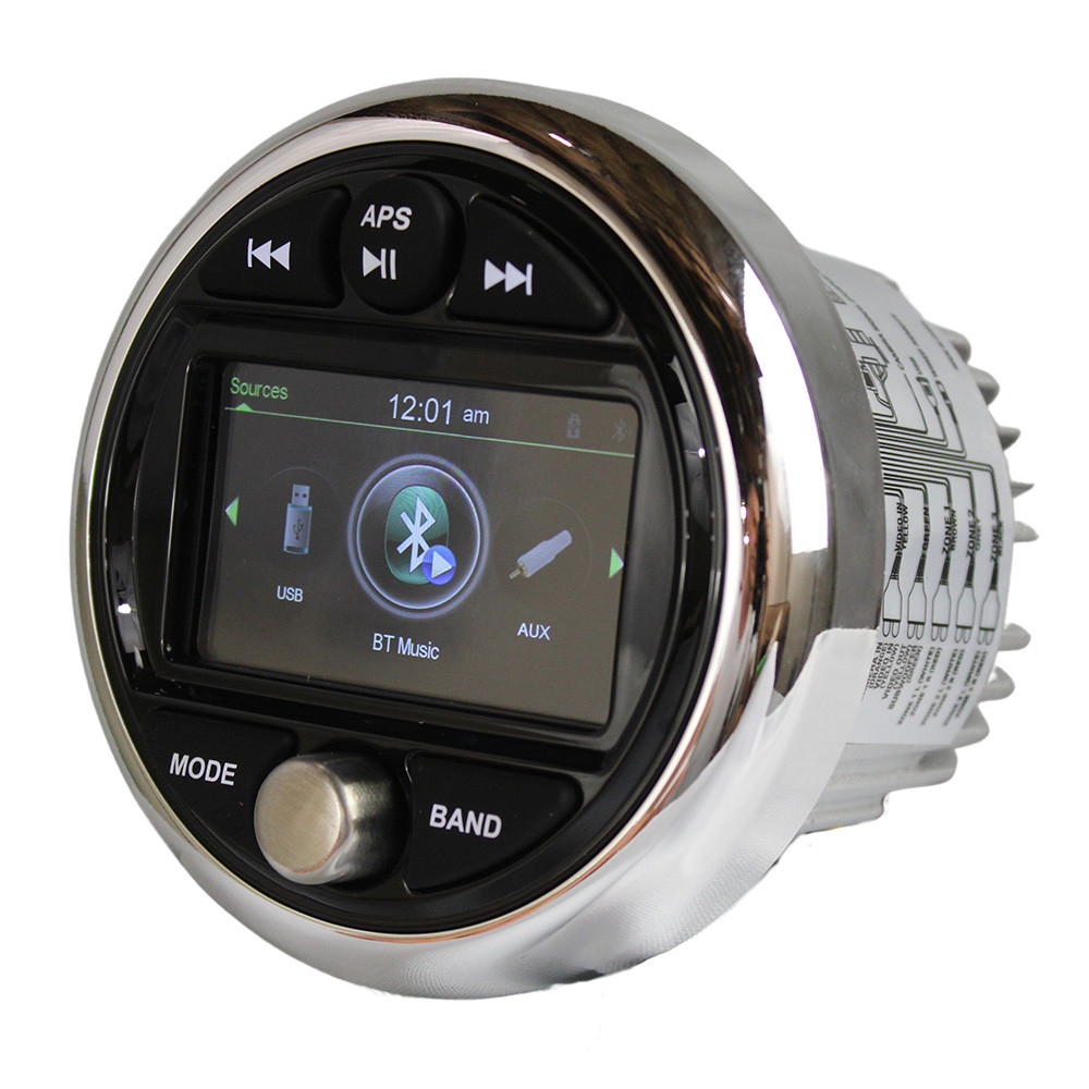 Banshee Marine 3" Gauge Style Radio w\/Bluetooth [BAR-SU3-1]