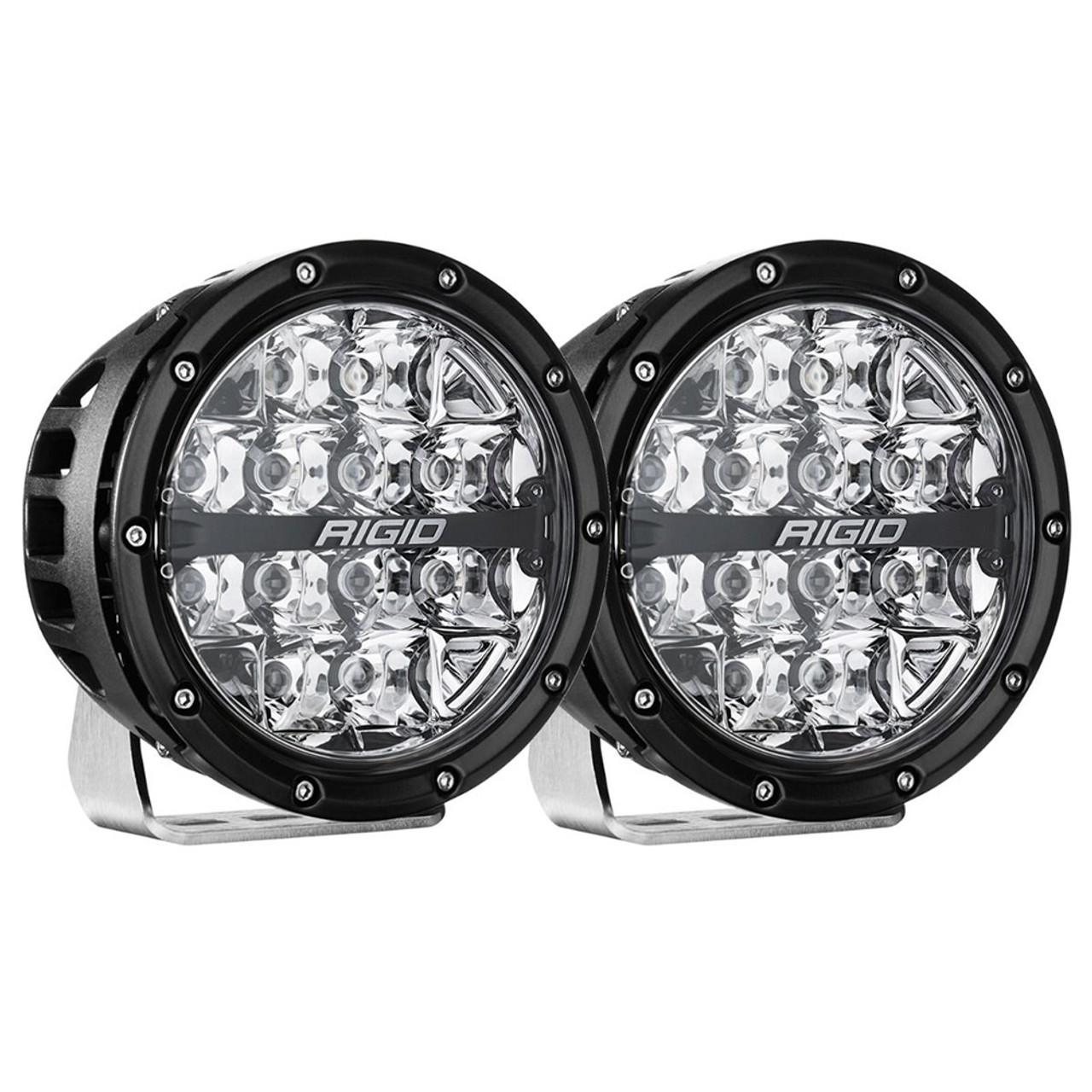 RIGID Industries 360-Series RGBW 6" Offroad Lamp Spot Beam w\/RGBW Backlight Pods - Set of 2 [36412]
