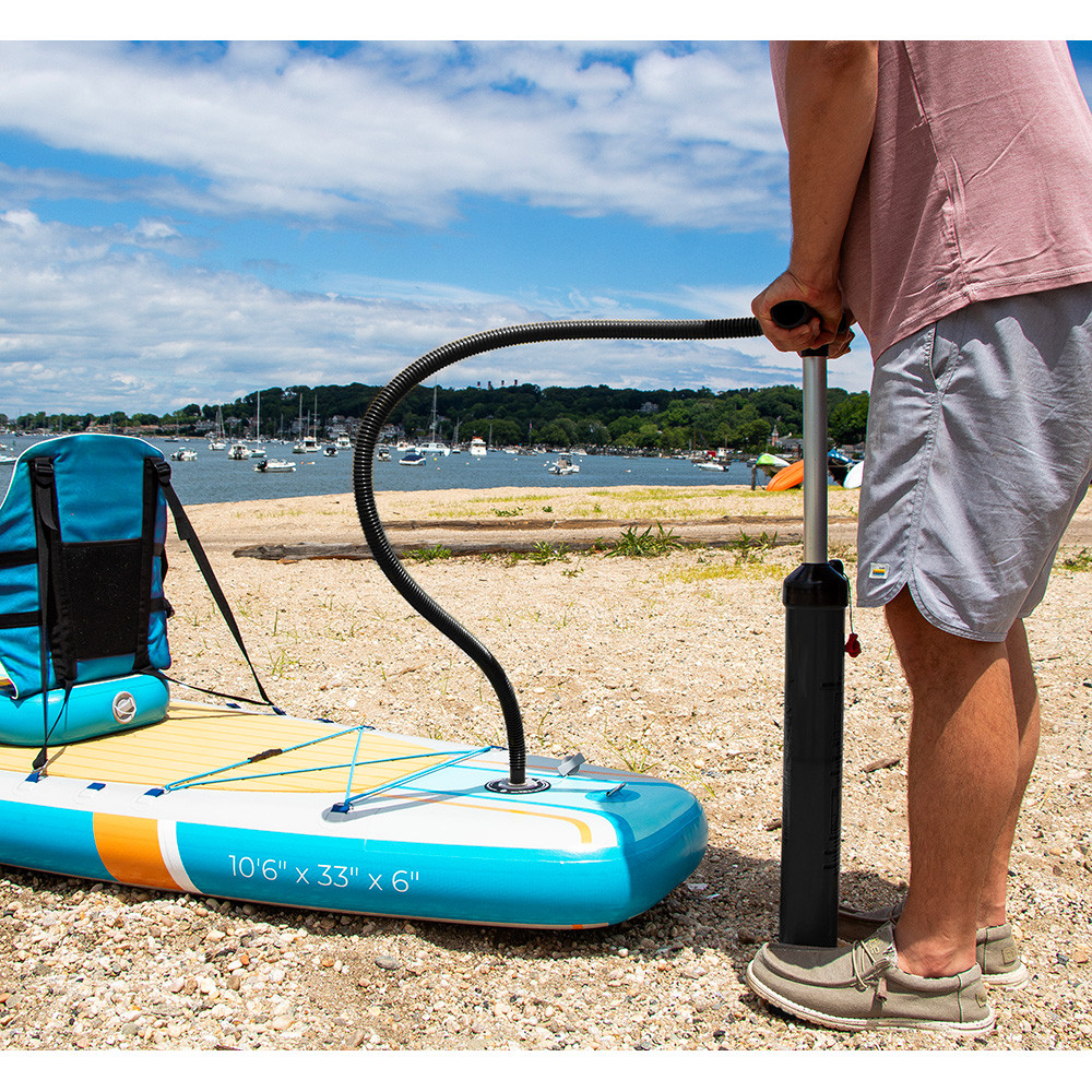 Solstice Watersports 10'6" Rambler Inflatable Stand-Up Paddleboard\/Kayak 2-In-1 Kit w\/Seat  Convertible Paddle - Orange [36201]