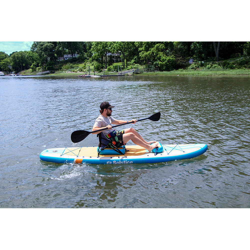 Solstice Watersports 10'6" Rambler Inflatable Stand-Up Paddleboard\/Kayak 2-In-1 Kit w\/Seat  Convertible Paddle - Orange [36201]