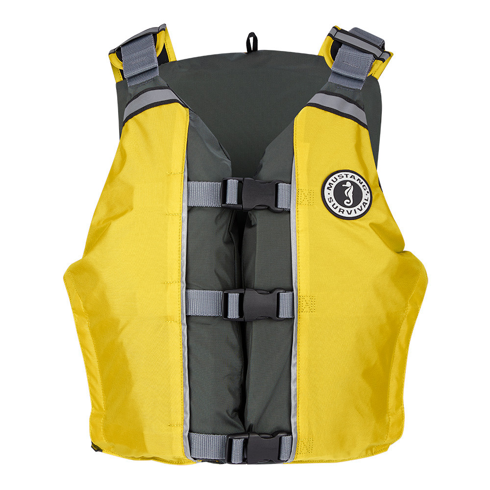 Mustang APF Foam Vest - Universal - Yellow\/Grey [MV411102-222-0]