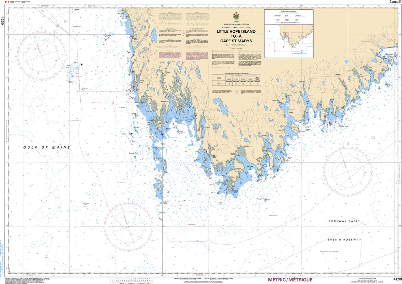 CHS Chart 4230: Little Hope Island to / Ã  Cape St Marys