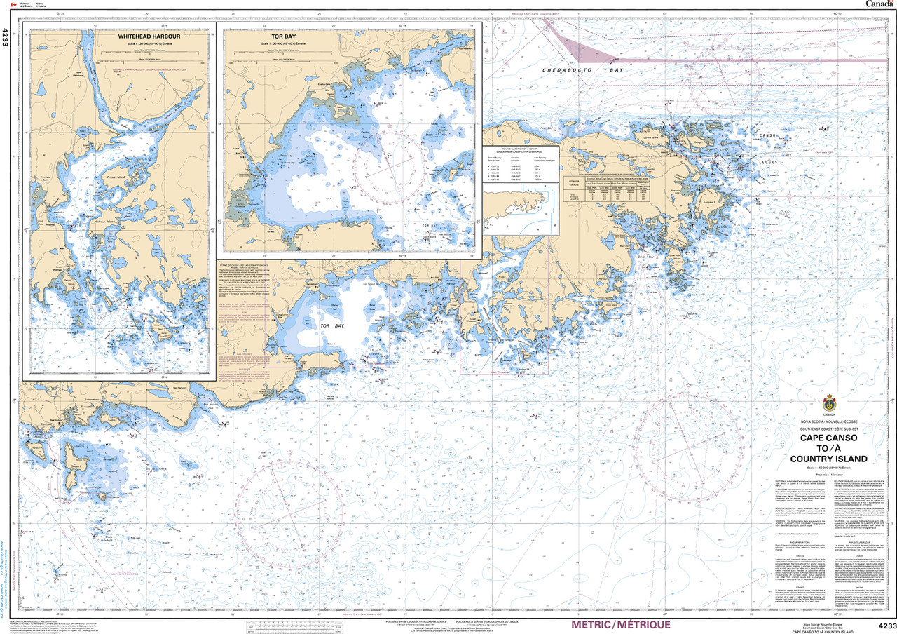 CHS Chart 4233: Cape Canso to/Ã  Country Island