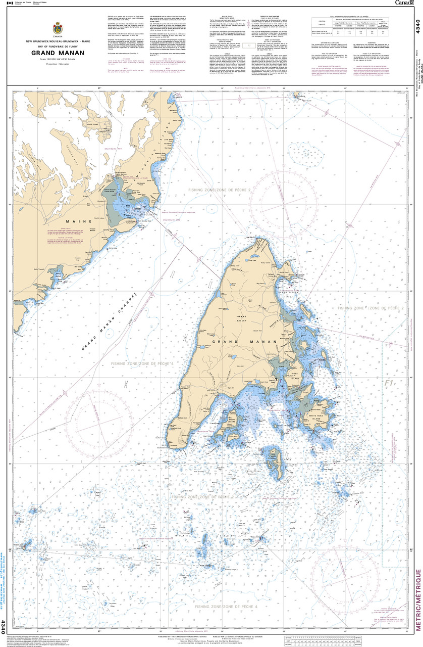 CHS Chart 4340: Grand Manan
