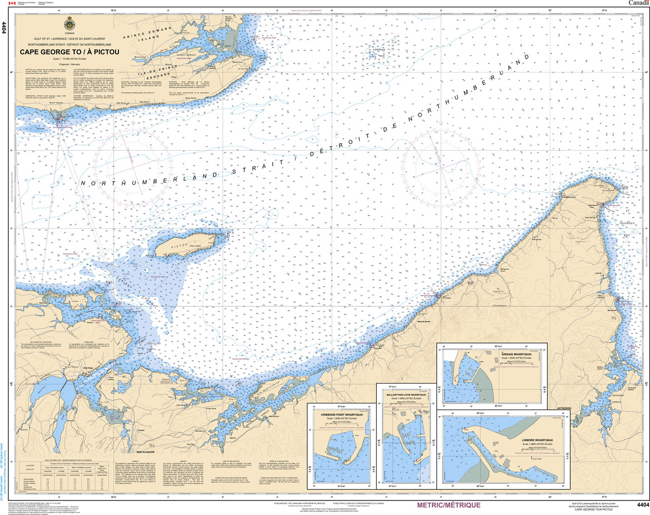 CHS Chart 4404: Cape George to/Ã  Pictou