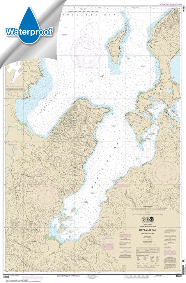 Waterproof NOAA Chart 16530: Captains Bay