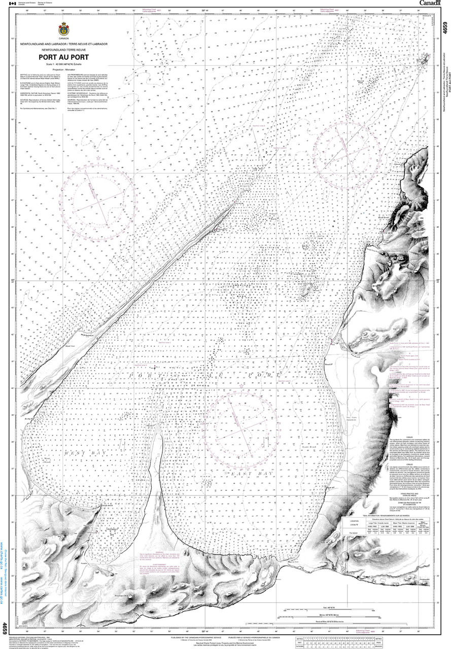 CHS Chart 4659: Port au Port