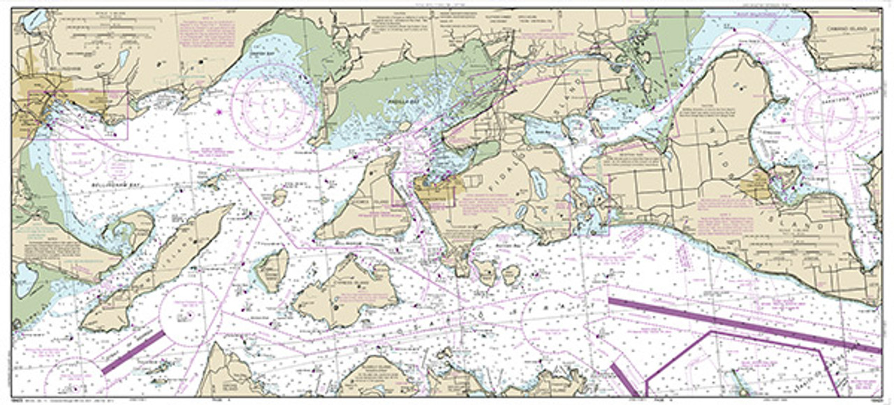 NOAA Chart 18423: Bellingham to Everett Including San Juan Islands; Blaine (7 PAGE FOLIO) Not updated since 2014
