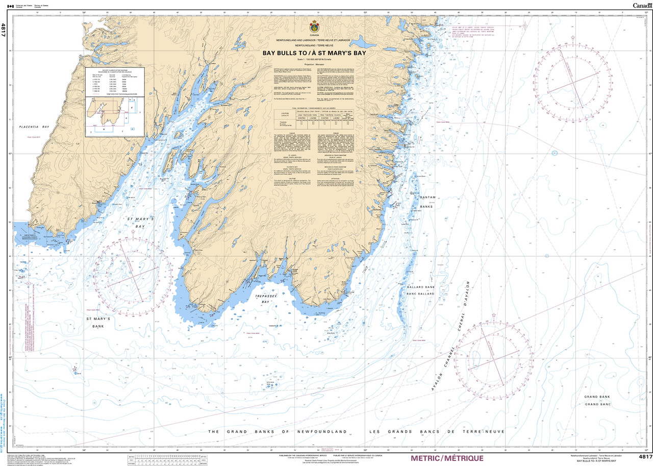 CHS Chart 4817: Bay Bulls to/Ã  St. Mary's Bay