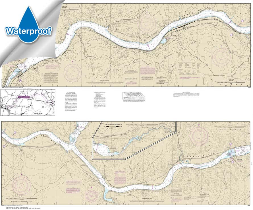 Waterproof NOAA Chart 18546: Snake River-Lake Herbert G. West
