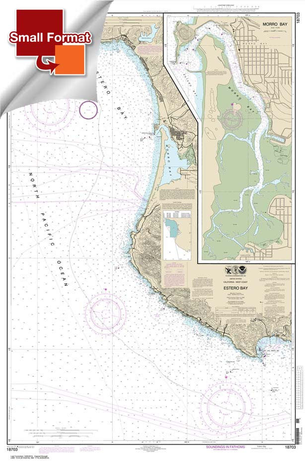 Small Format NOAA Chart 18703: Estero Bay;Morro Bay