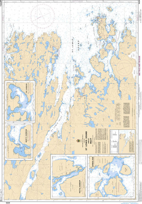 CHS Chart 5031: St. Lewis Sound and/et Inlet