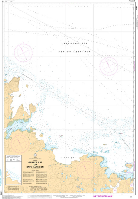 CHS Chart 5043: Quaker Hat to/Ã  Cape Harrison