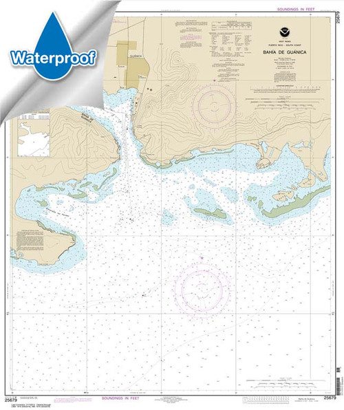 Waterproof NOAA Chart 25679: Bahia de Guanica