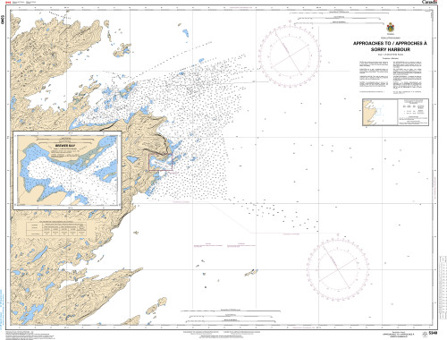 CHS Chart 5340: Approach to/ Approches Ã  Sorry Harbor