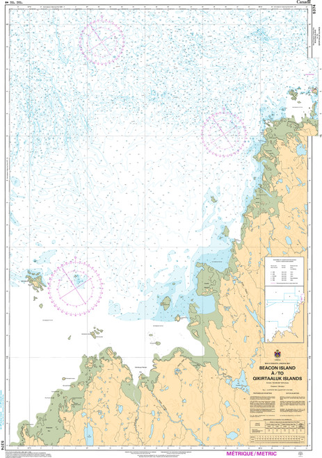 CHS Chart 5374: Beacon Island Ã /to Qikirtaaluk Islands