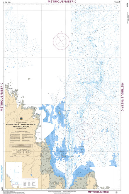 CHS Chart 5376: Approches Ã /Approaches to RiviÃ¨re Koksoak