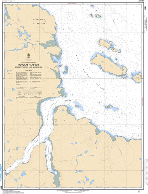 CHS Chart 5391: Douglas Harbour and Approaches
