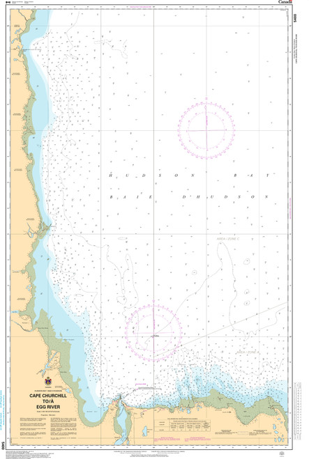 CHS Chart 5400: Cape Churchill to/Ã  Egg River