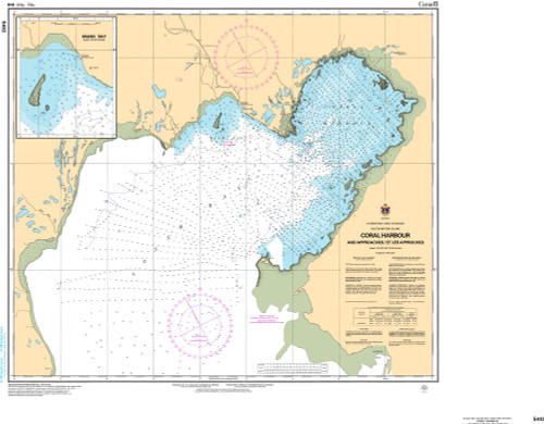 CHS Chart 5410: Coral Harbour and Approaches/et les approches