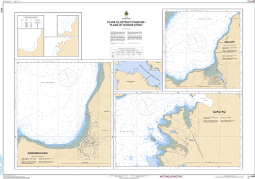 CHS Chart 5429: Plans du DÃ©troit D'Hudson/Plans of Hudson Strait