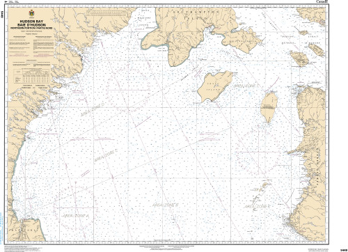 CHS Chart 5449: Hudson Bay Baie d'Hudson, Northern Portion/Partie nord