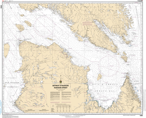 CHS Chart 5450: Hudson Strait/DÃ©troit d'Hudson