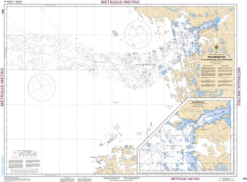CHS Chart 5510: Povungnituk et les approches/and Approches