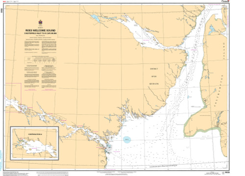 CHS Chart 5533: Roes Welcome Sound (Chesterfield Inlet to/Ã  Cape Munn)