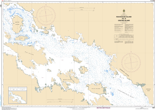 CHS Chart 5621: Rockhouse Island to/Ã  Centre Island