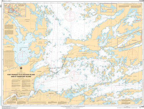 CHS Chart 6108: Fort Frances to/Ã  Hostess Island and/et Sandpoint Island