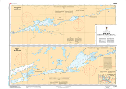 CHS Chart 6111: Rainy Lake/Lac Ã  la Pluie Eastern Portion/Partie Est Seine River Seine Bay to/Ã  Sturgeon Falls